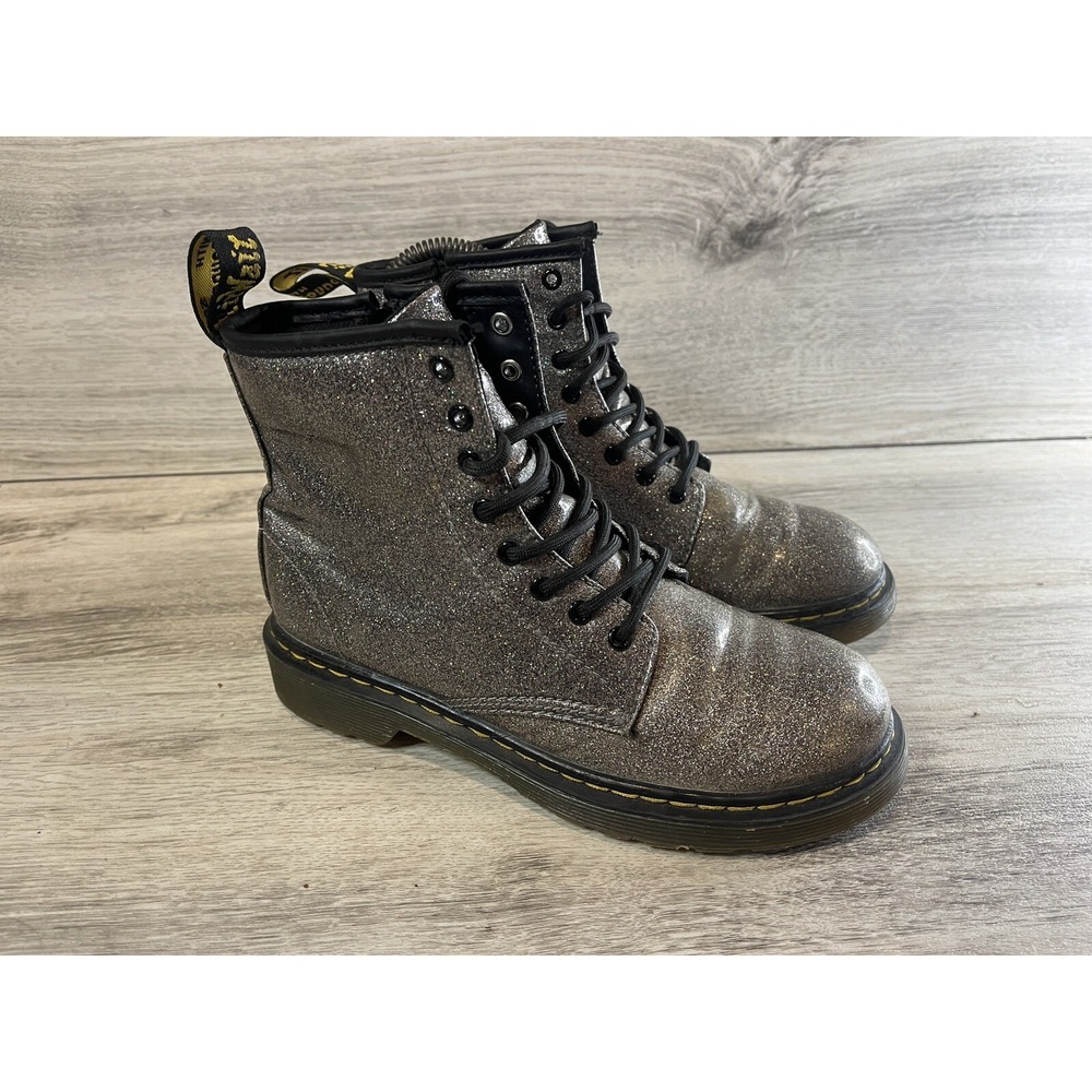 Doc Martens 1460 Glitter j Multi Core Kids Sz‎ 3 Glitter Combat Boots Dr Martens
